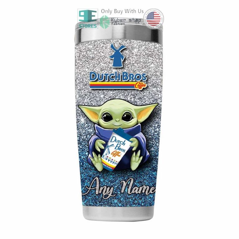 personalized dutch bros coffee baby yoda tumbler 3 14846