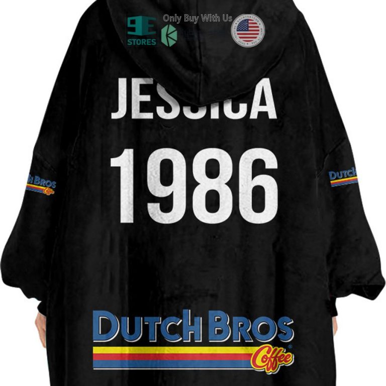 personalized dutch bros coffee jack nightmare before dutch bros sherpa hooded blanket 3 11219