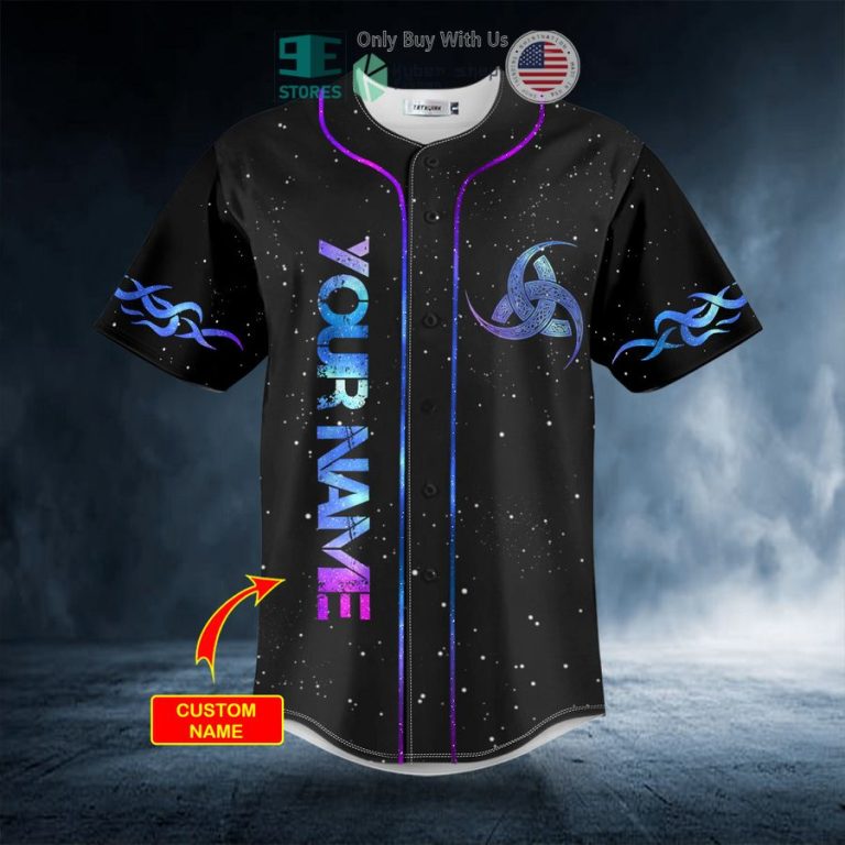 personalized fantasy wolf viking tattoo custom baseball jersey 3 66603