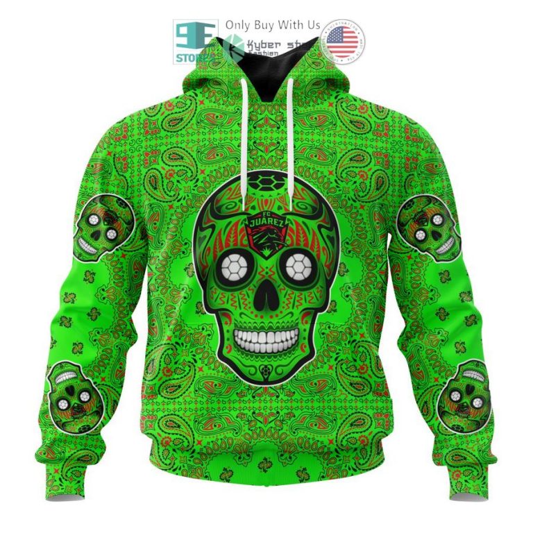 personalized fc juarez sugar skull dia de muertos 3d shirt hoodie 1 19342