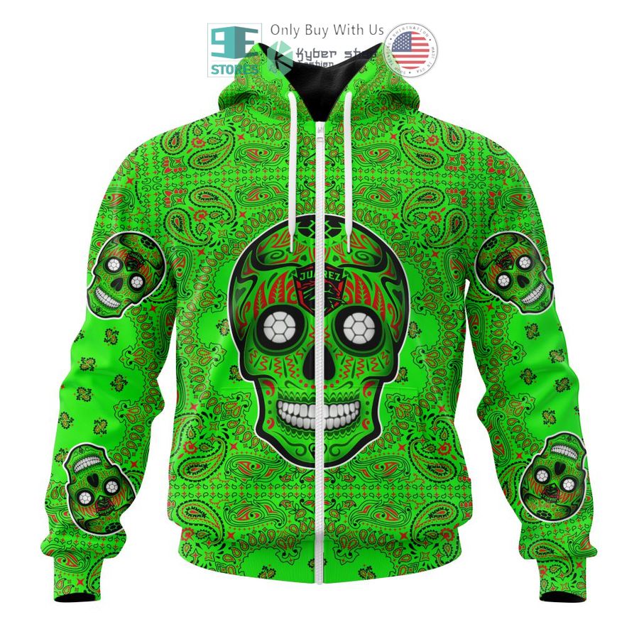 personalized fc juarez sugar skull dia de muertos 3d shirt hoodie 2 69083