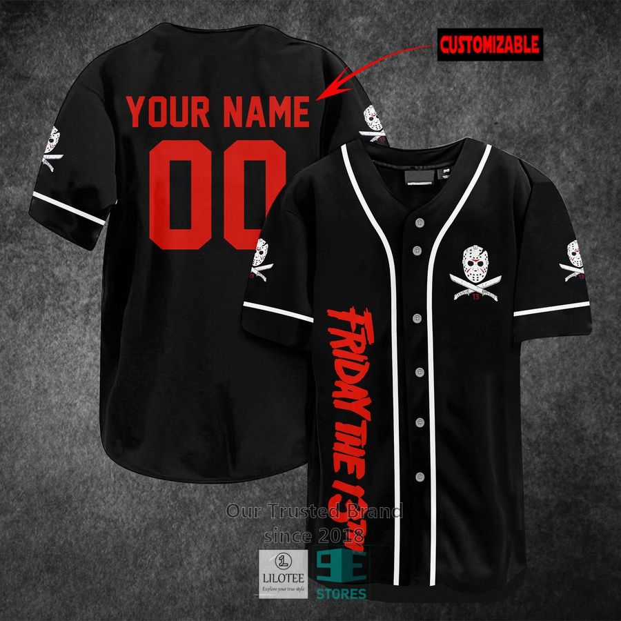 personalized friday the 13th horror movie baseball jersey 1 12671