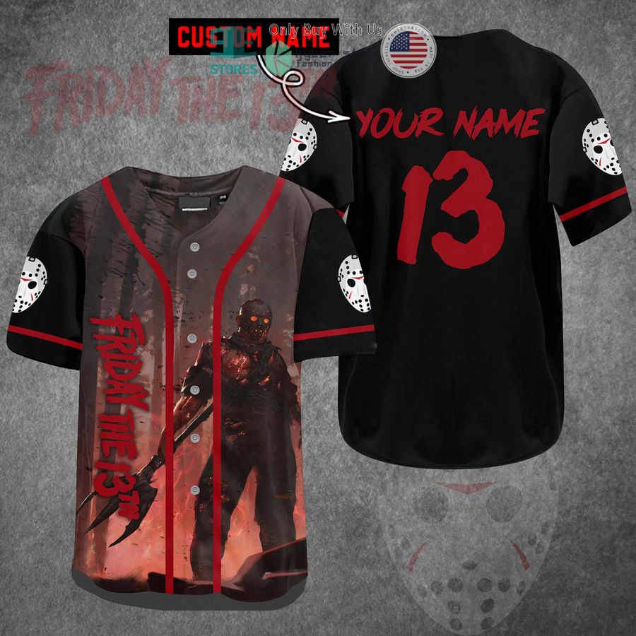 personalized friday the 13th jason voorhees baseball jersey 1 53192