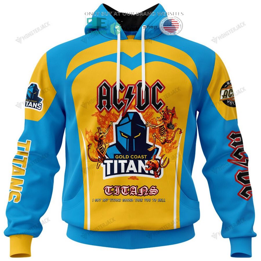 personalized gold coast titans ac dc 3d shirt hoodie 1 64265