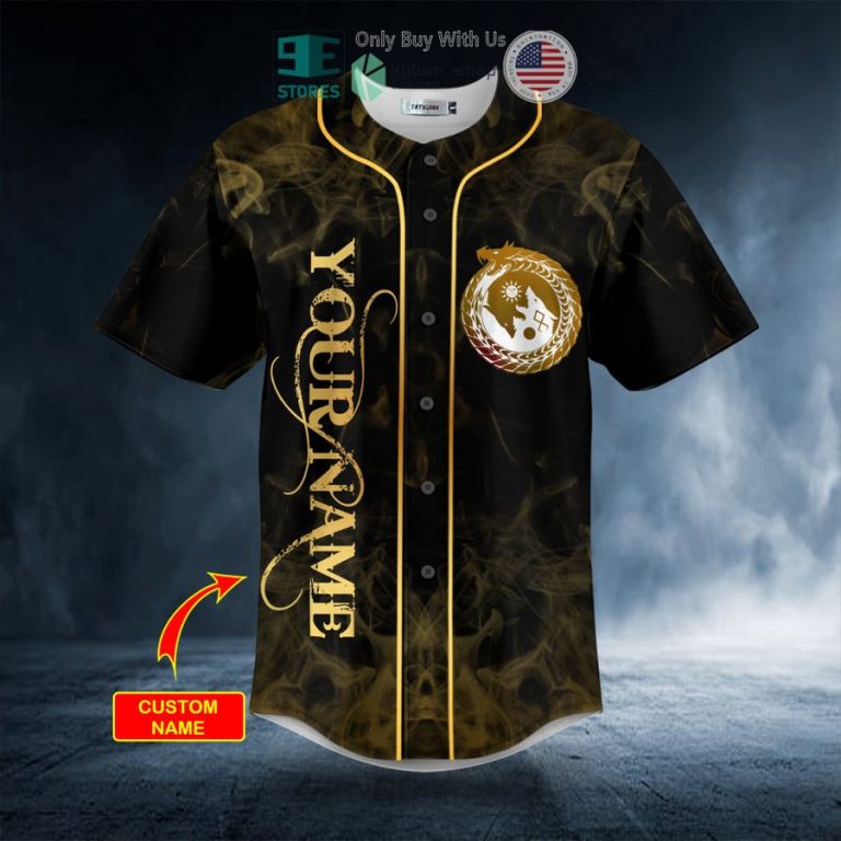 personalized gold yinyang wolf odin king viking tattoo custom baseball jersey 3 94432