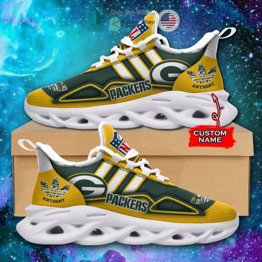 personalized green bay packers nfl adidas max soul shoes 1 90327