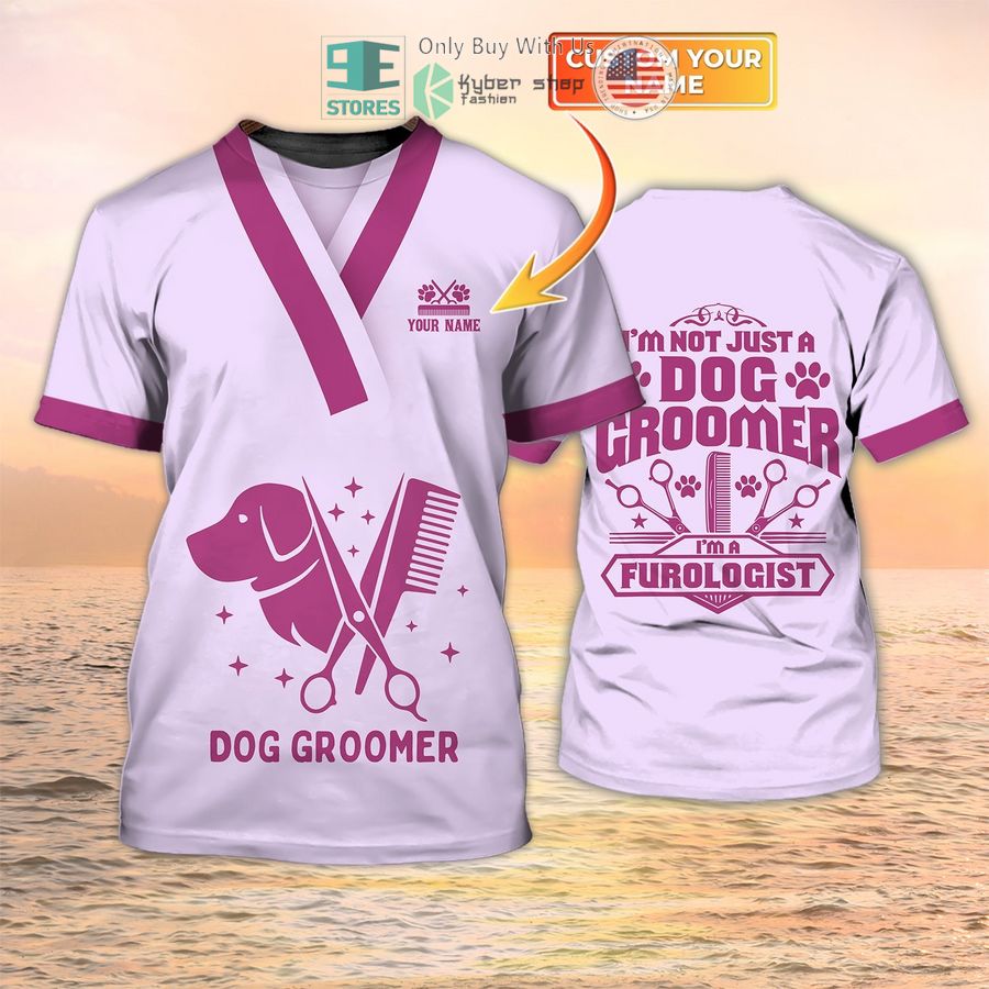 personalized i am a furologist dog groomer 3d shirt 1 86053