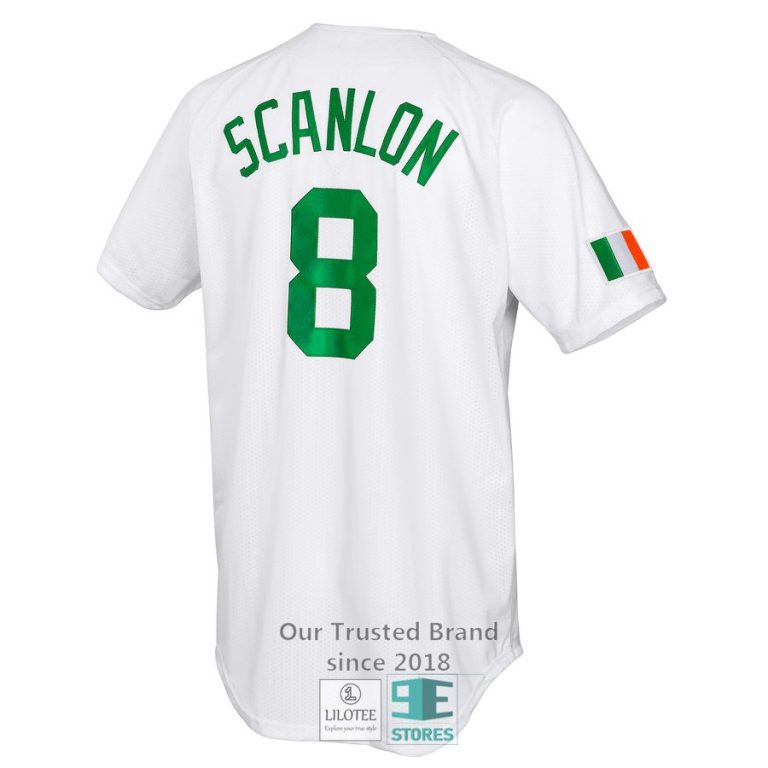 personalized irish clover us flag white baseball jersey 3 41973