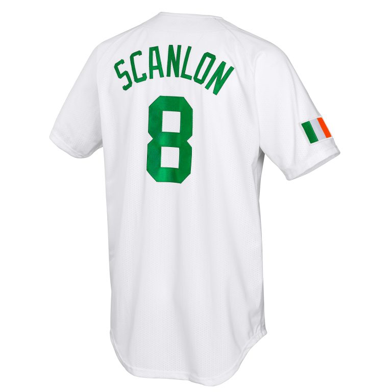 personalized irish clover white baseball jersey limited editionq7pql