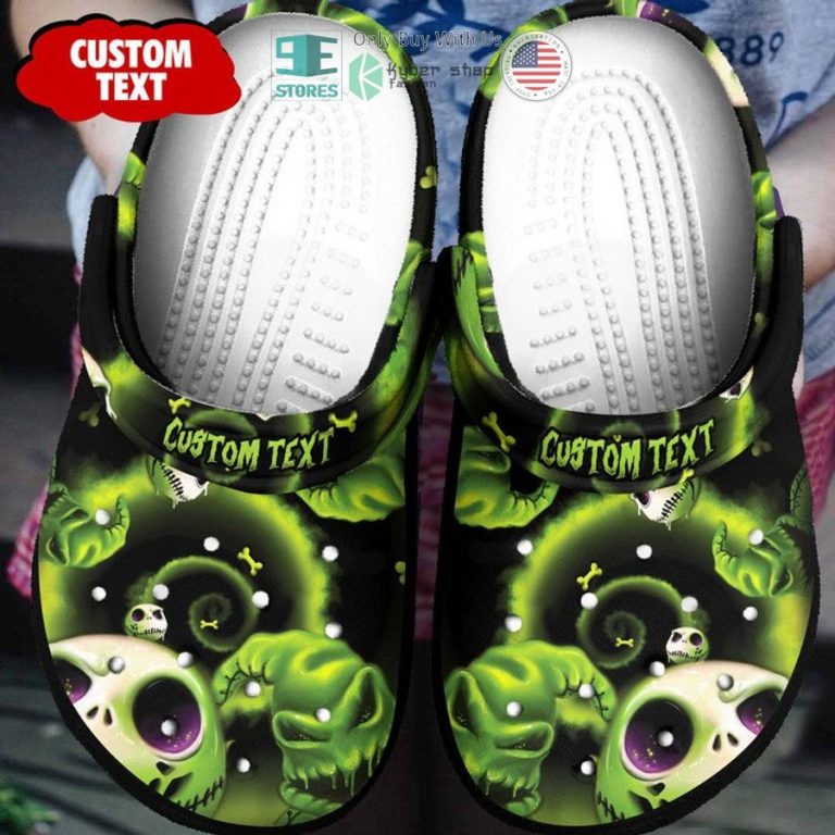 personalized jack skellington black green crocs crocband clog 1 55706