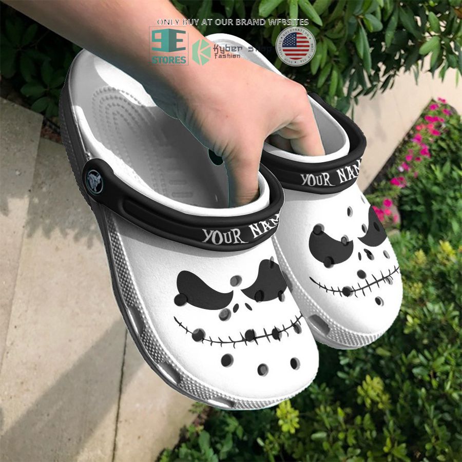 personalized jack skellington face crocs crocband shoes 2 96518