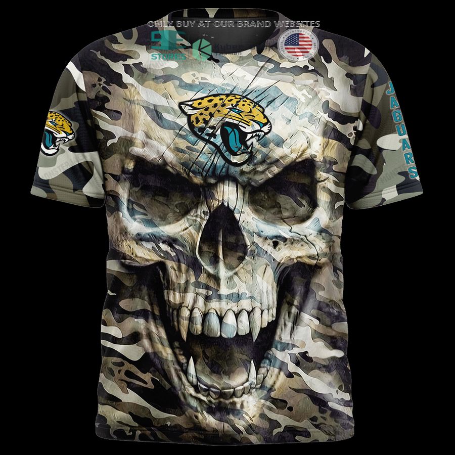 personalized jacksonville jaguars skull camo 3d shirt hoodie 1 39807
