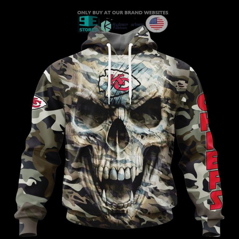 personalized kansas city chiefs skull camo 3d shirt hoodie 3 59690