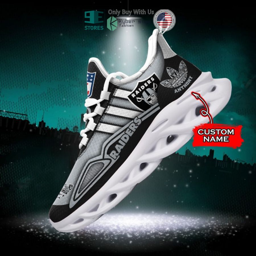 personalized las vegas raiders nfl adidas max soul shoes 1 21992