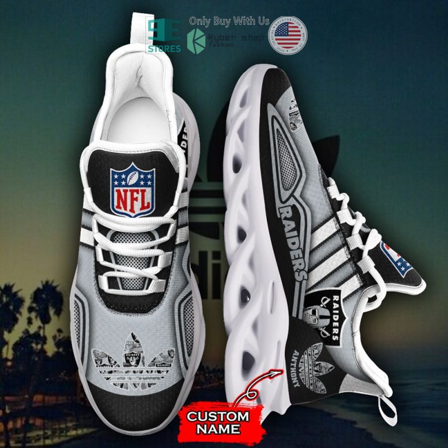 personalized las vegas raiders nfl adidas max soul shoes 2 36005