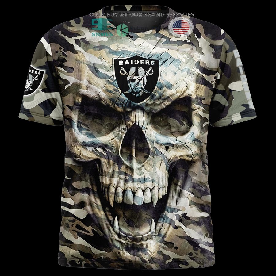 personalized las vegas raiders skull camo 3d shirt hoodie 1 60345