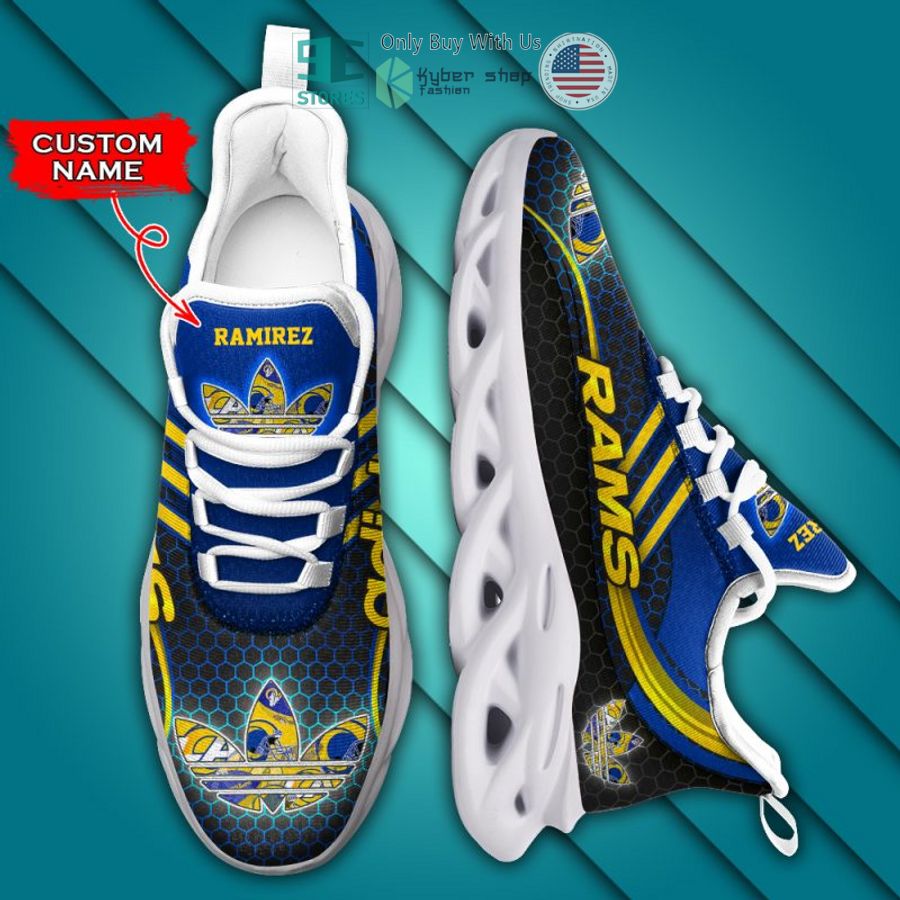 personalized los angeles chargers adidas max soul shoes 2 54236