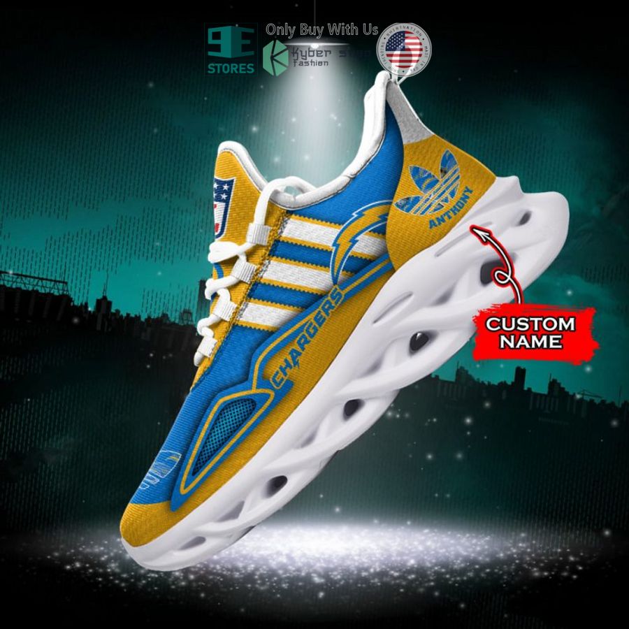 personalized los angeles chargers nfl adidas max soul shoes 1 32332