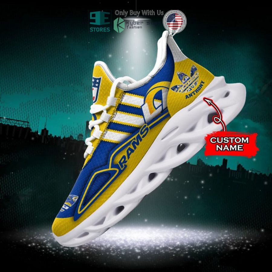 personalized los angeles rams nfl adidas max soul shoes 1 14817