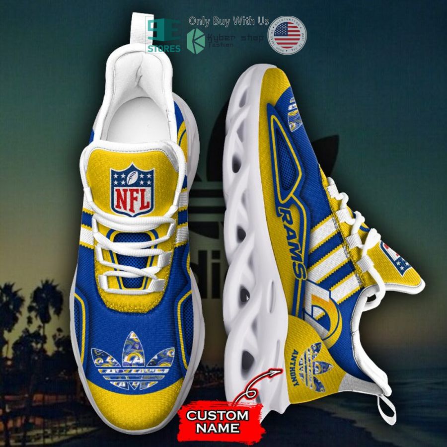 personalized los angeles rams nfl adidas max soul shoes 2 83816