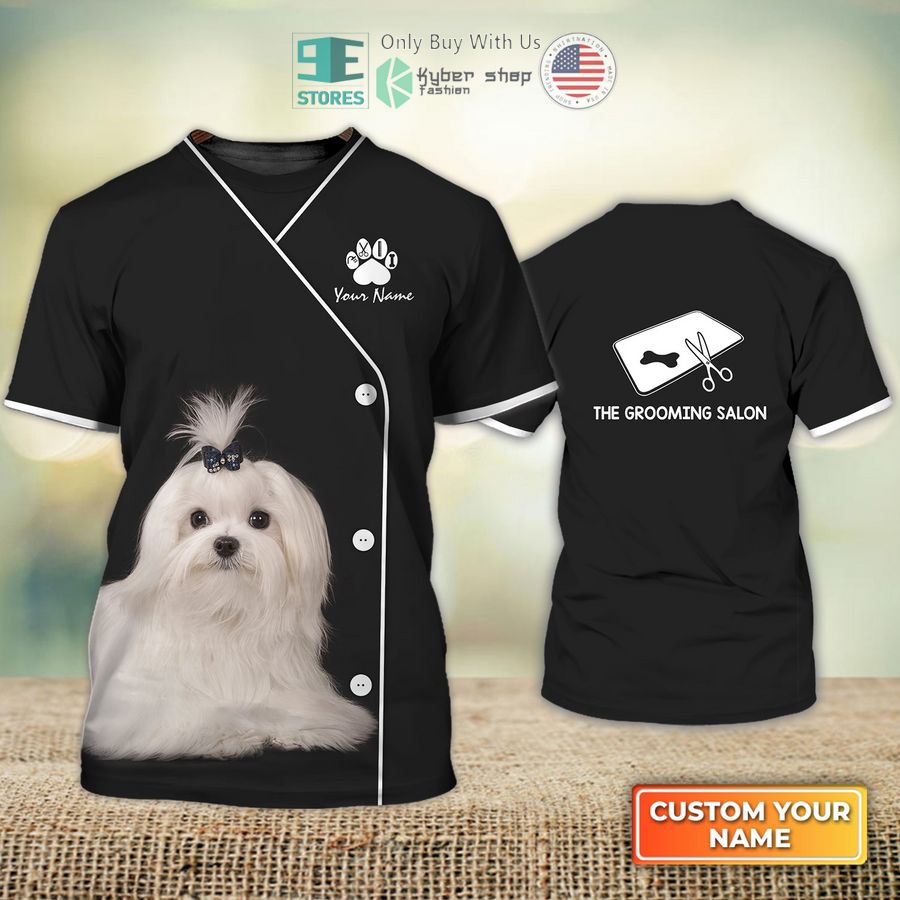personalized maltese dog the grommong salon 3d shirt 1 6537