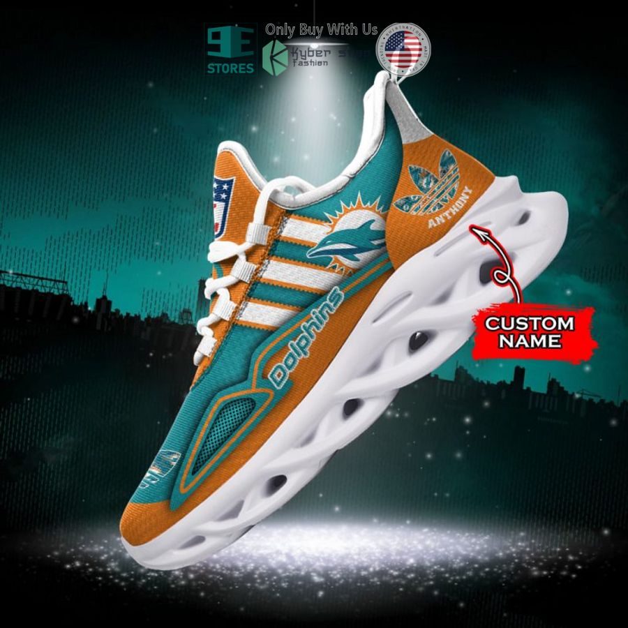 personalized miami dolphins nfl adidas max soul shoes 1 50743