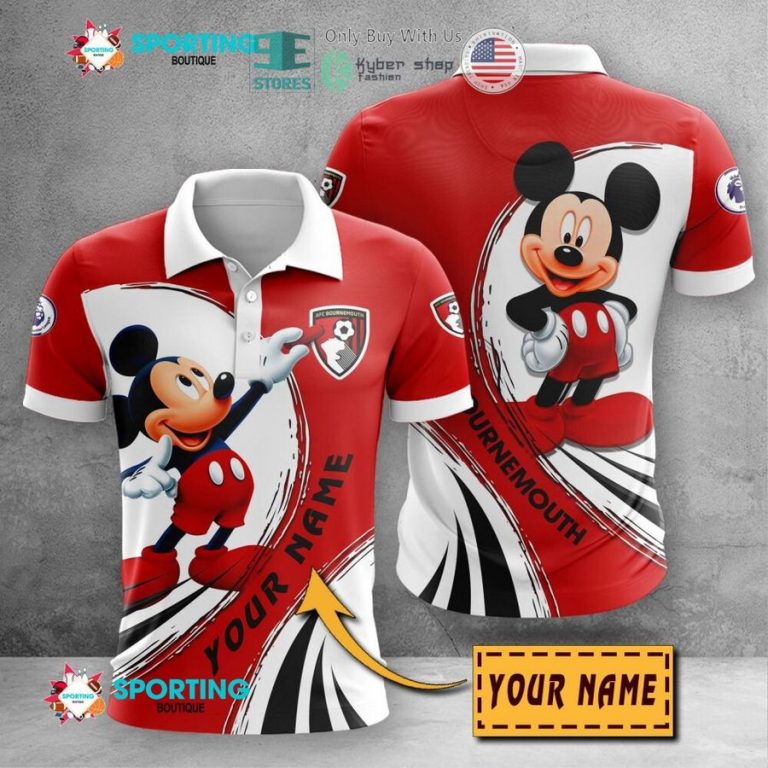 personalized mickey mouse a f c bournemouth 3d shirt hoodie 1 98338