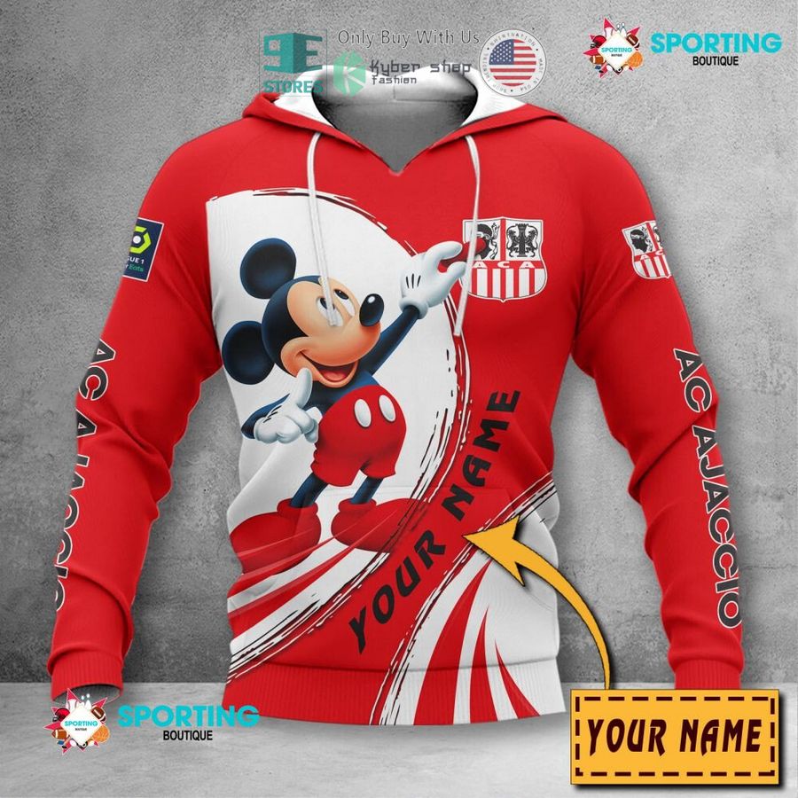 personalized mickey mouse ac ajaccio 3d shirt hoodie 2 45022