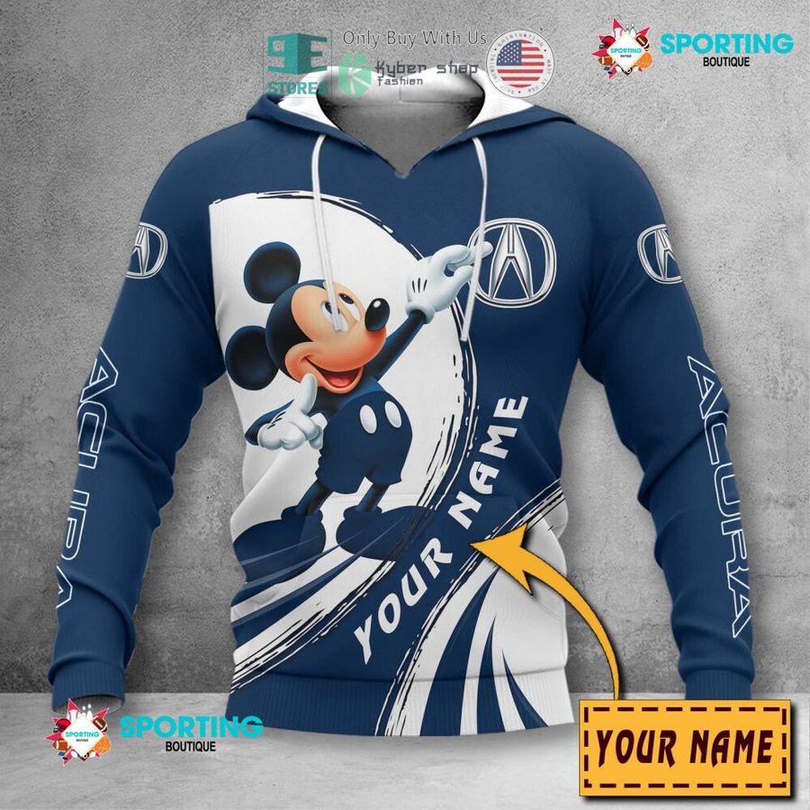 personalized mickey mouse acura 3d shirt hoodie 2 45074
