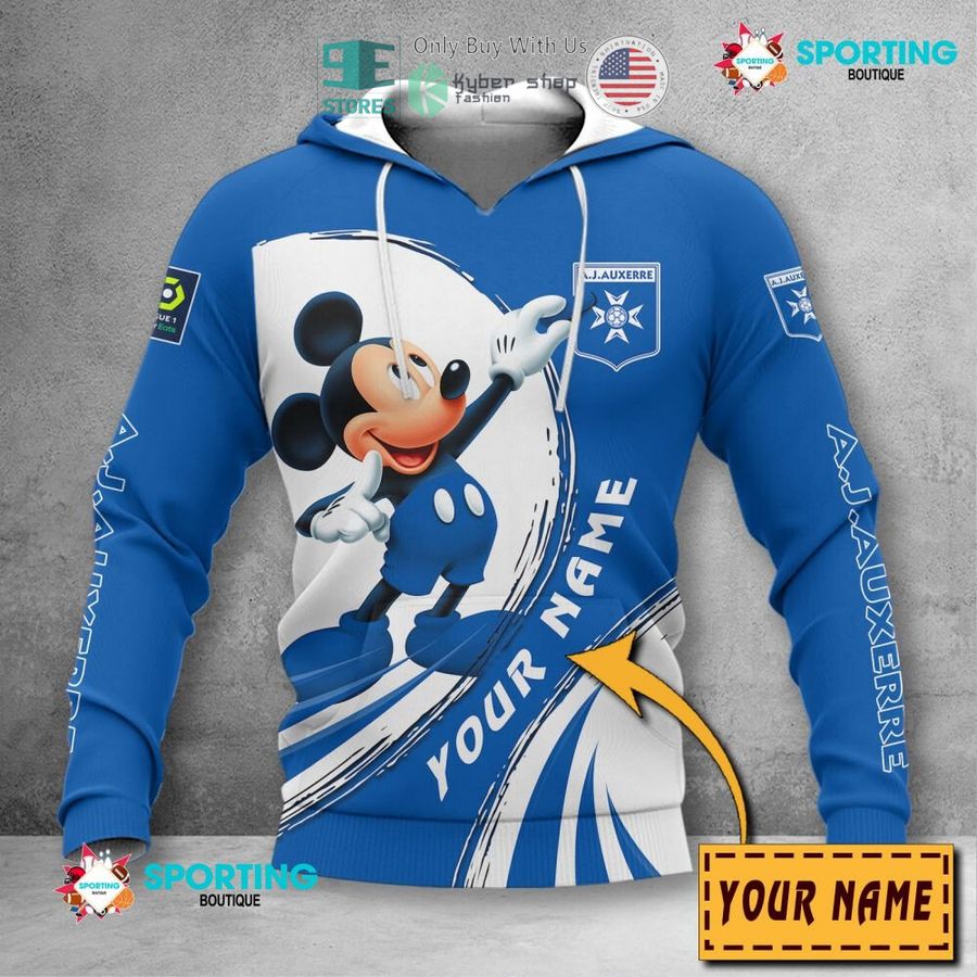 personalized mickey mouse aj auxerre 3d shirt hoodie 2 18401