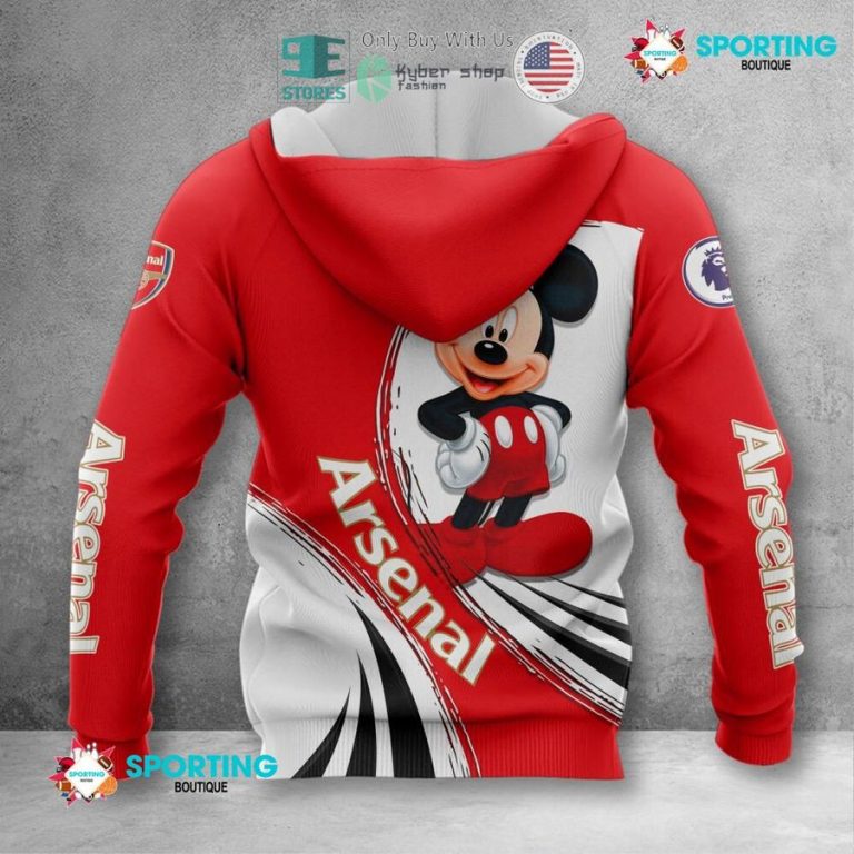 personalized mickey mouse arsenal f c 3d shirt hoodie 3 12699