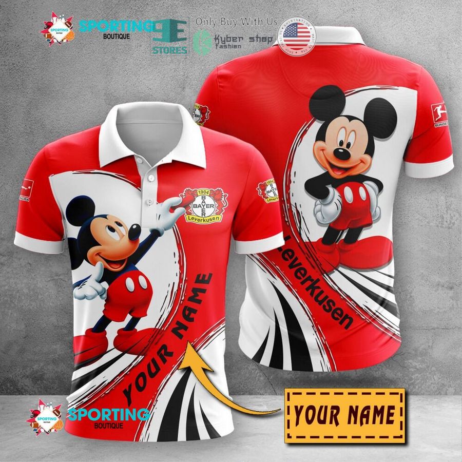 personalized mickey mouse bayer 04 leverkusen 3d shirt hoodie 1 66685