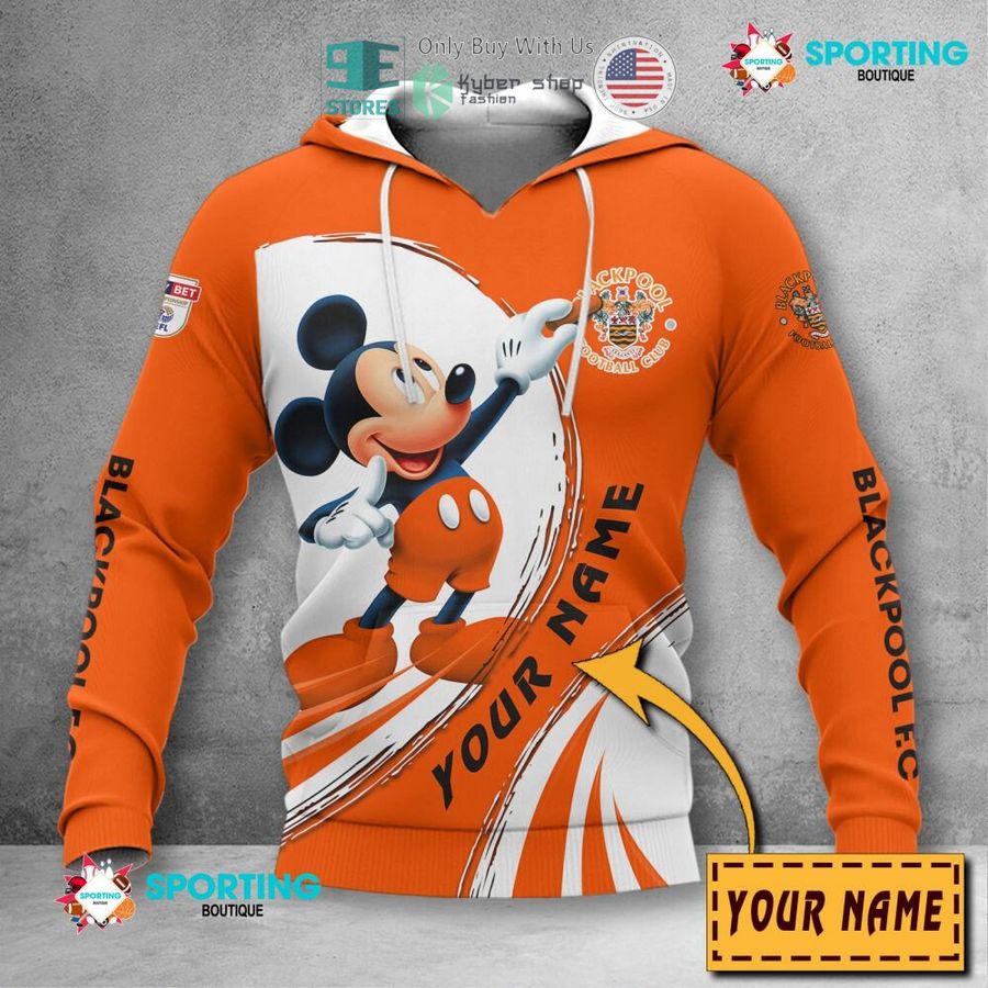 personalized mickey mouse blackpool f c 3d shirt hoodie 2 86730