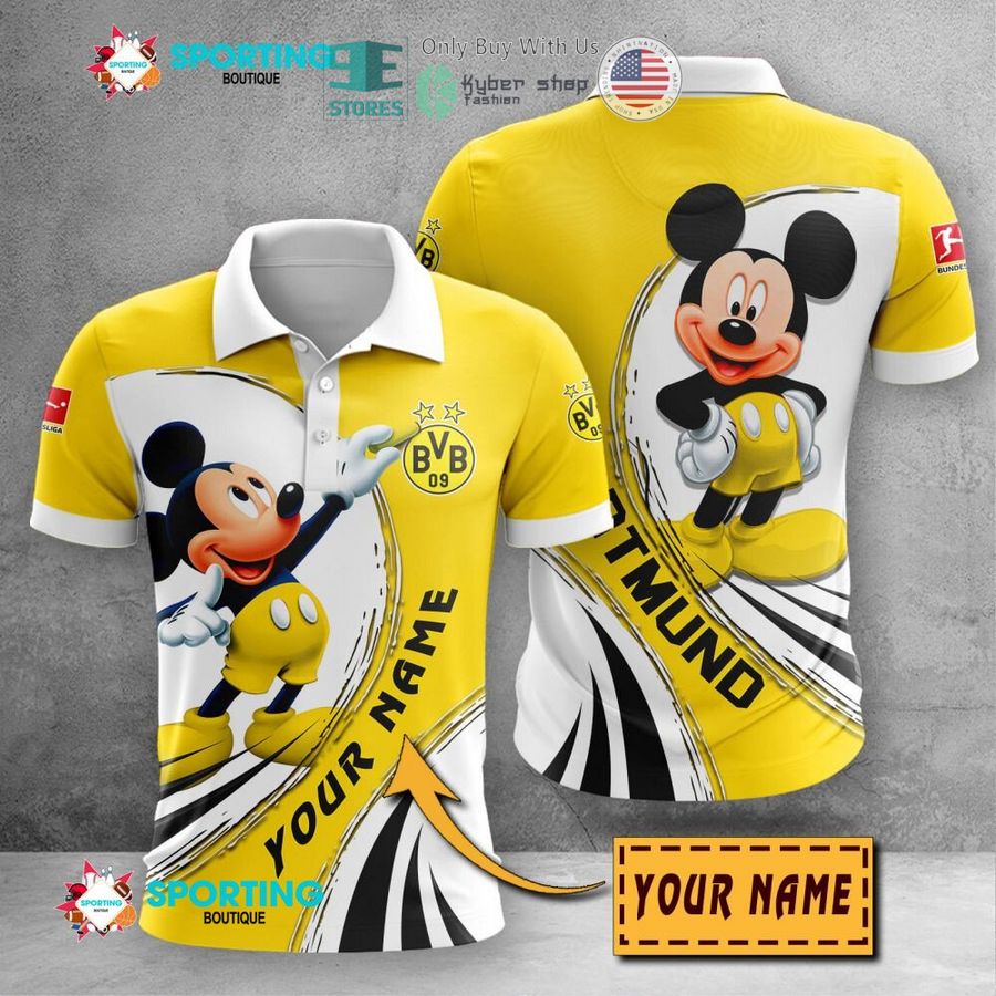 personalized mickey mouse borussia dortmund 3d shirt hoodie 1 3574