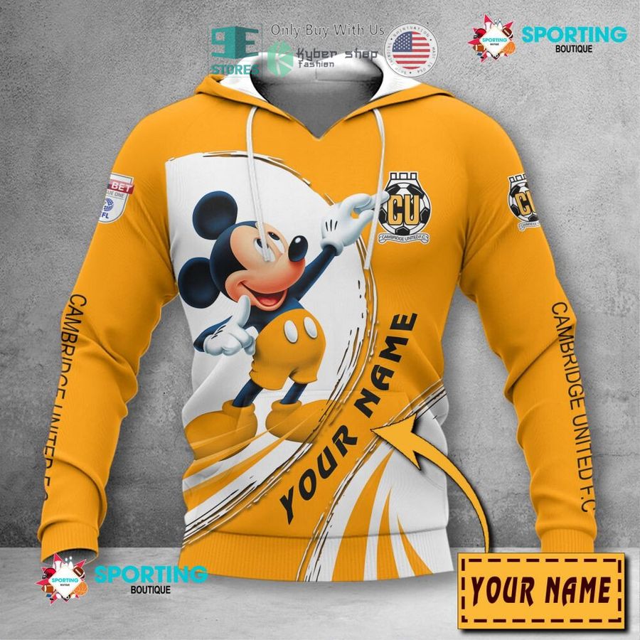 personalized mickey mouse cambridge united f c 3d shirt hoodie 2 32484