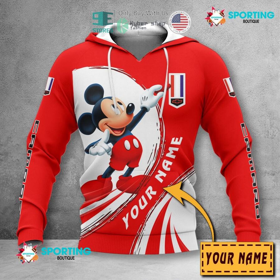 personalized mickey mouse chevrolet camaro 3d shirt hoodie 2 99802