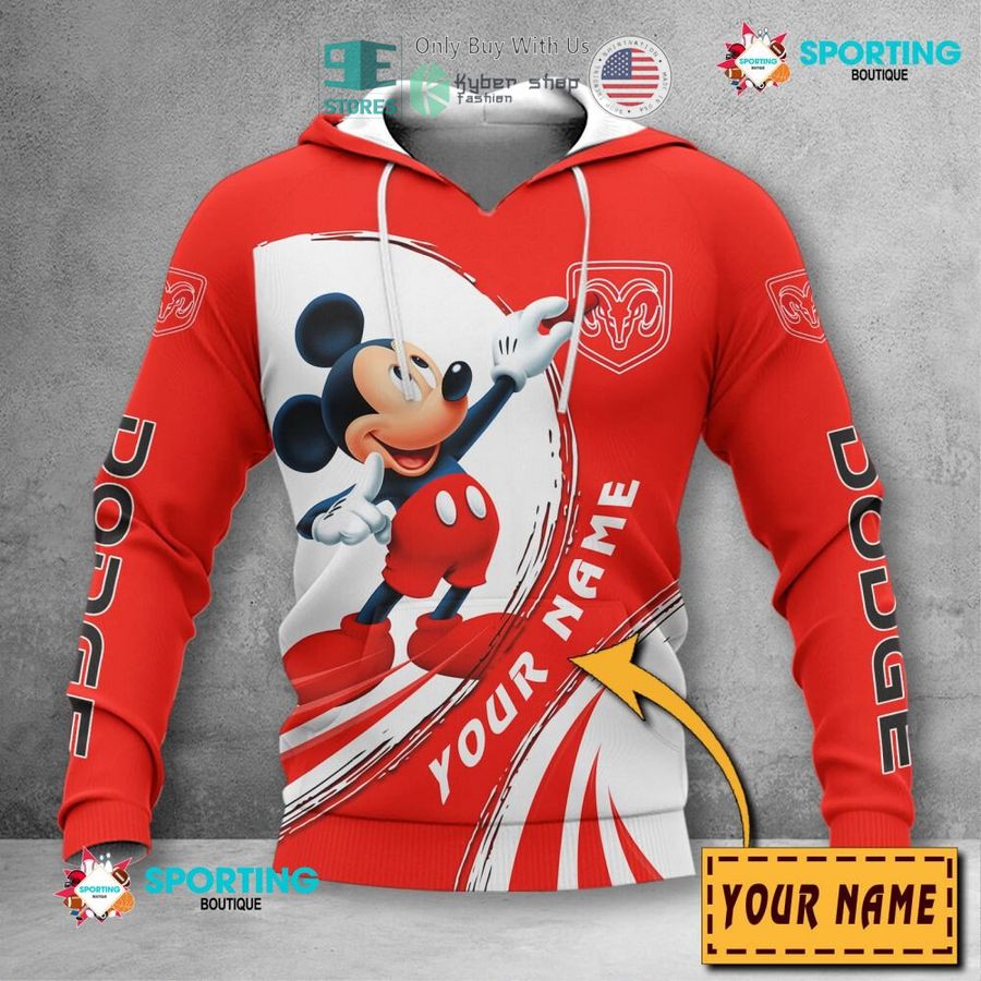 personalized mickey mouse dodge 3d shirt hoodie 2 78468