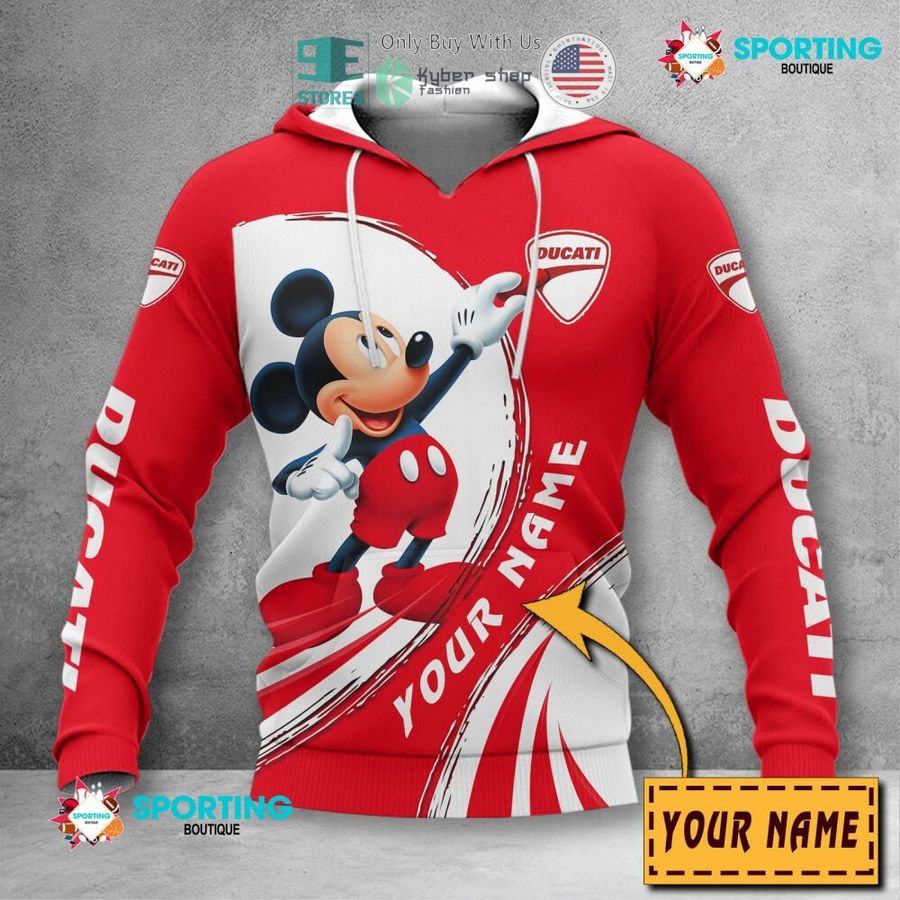 personalized mickey mouse ducati 3d shirt hoodie 2 77797