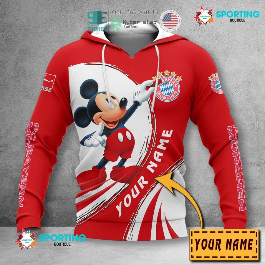 personalized mickey mouse fc bayern munchen 3d shirt hoodie 2 54847