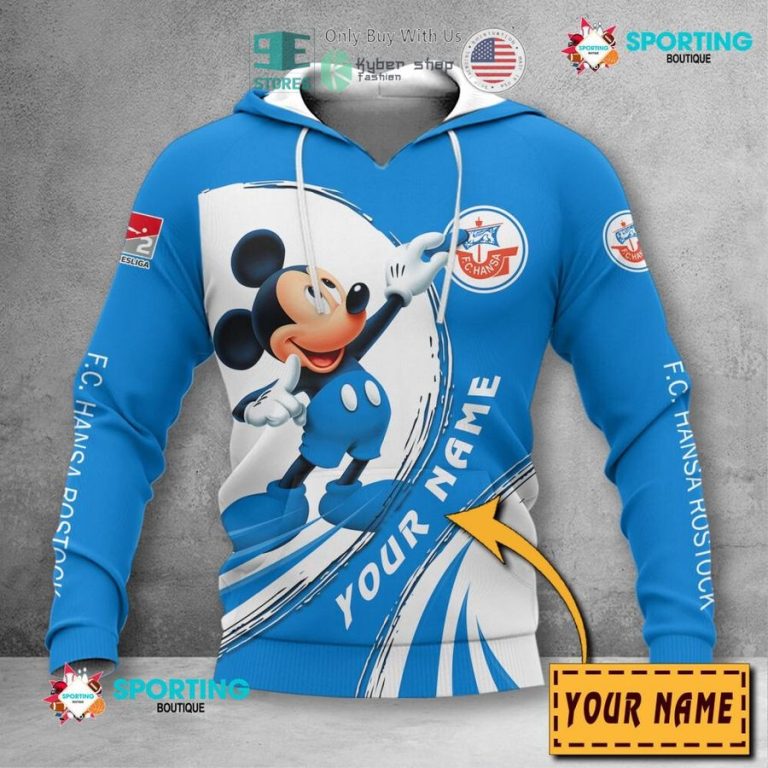 personalized mickey mouse hansa rostock 3d shirt hoodie 2 86430