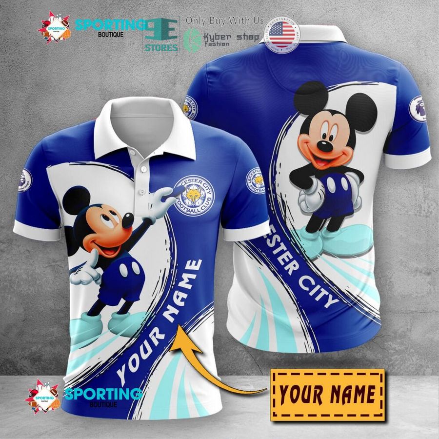 personalized mickey mouse leicester city f c 3d shirt hoodie 1 95266