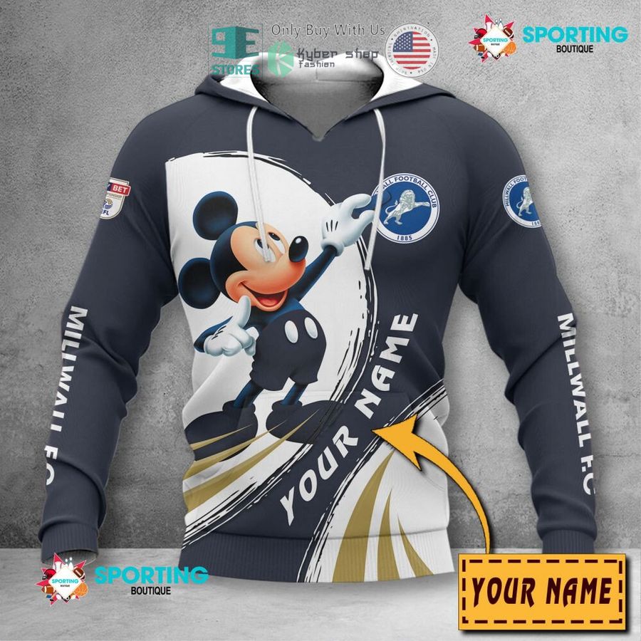 personalized mickey mouse millwall f c 3d shirt hoodie 2 62019