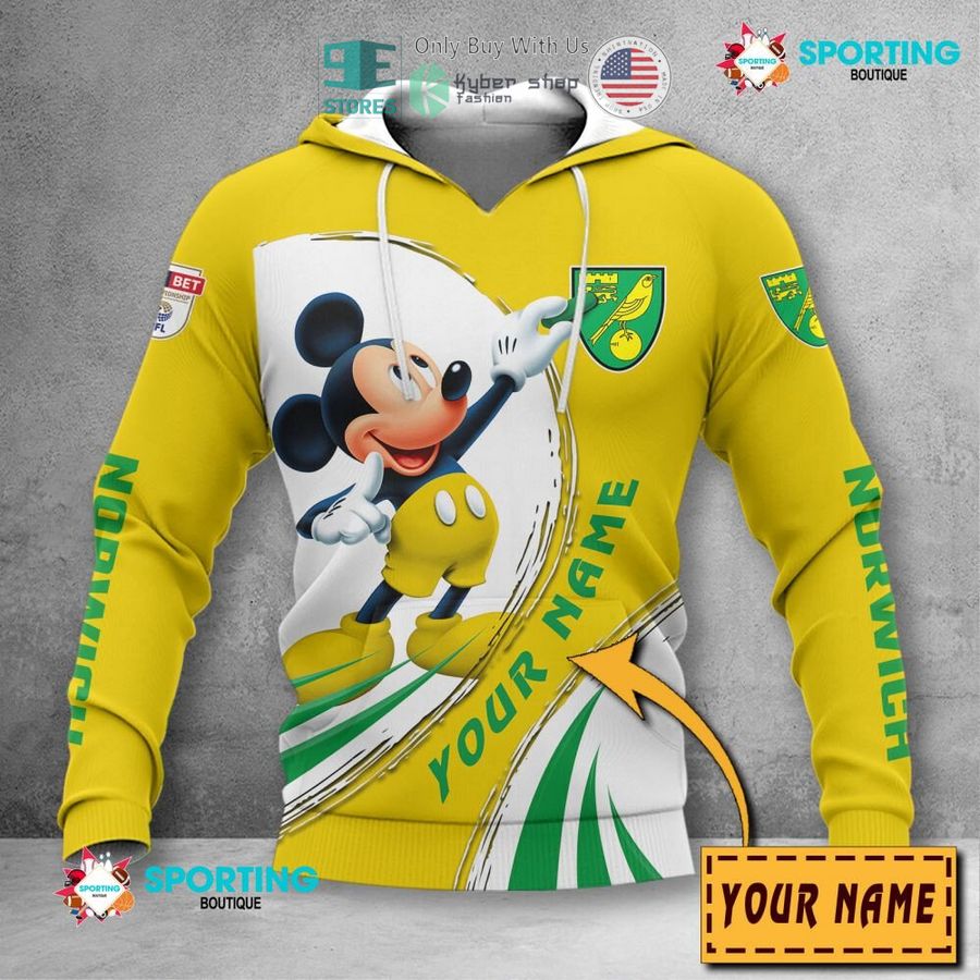 personalized mickey mouse norwich city logo 3d shirt hoodie 2 50335