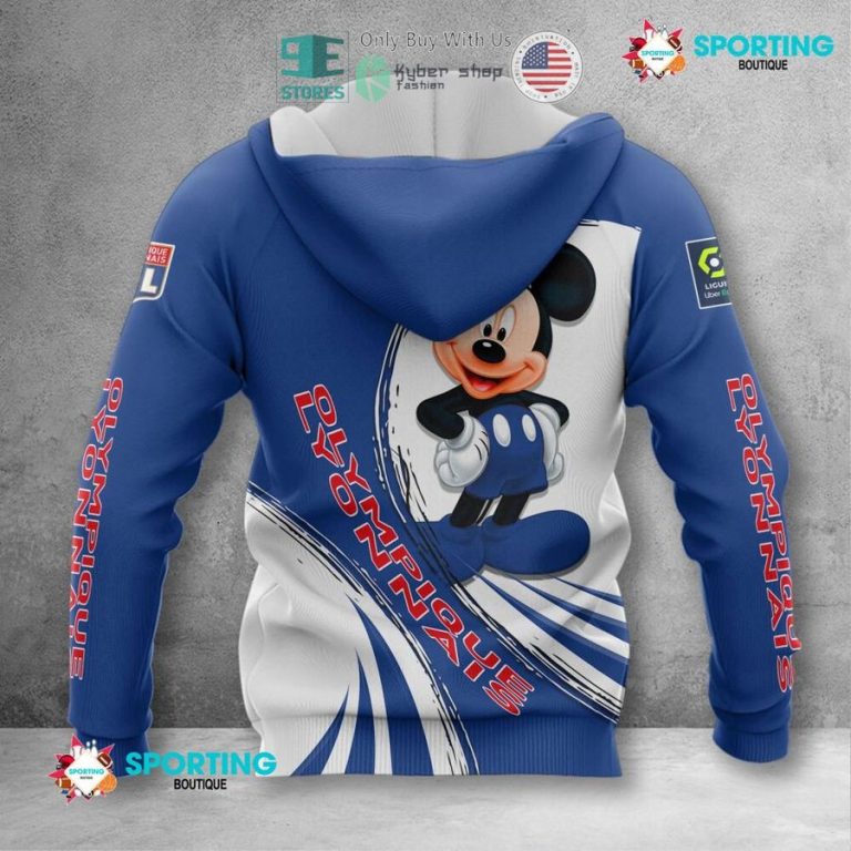 personalized mickey mouse olympique lyonnais 3d shirt hoodie 3 81897