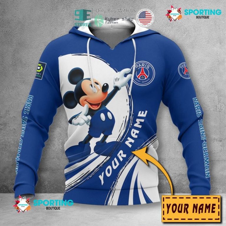 personalized mickey mouse paris saint germain 3d shirt hoodie 2 95952