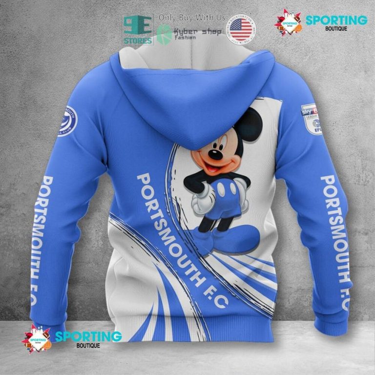 personalized mickey mouse portsmouth f c 3d shirt hoodie 3 11145