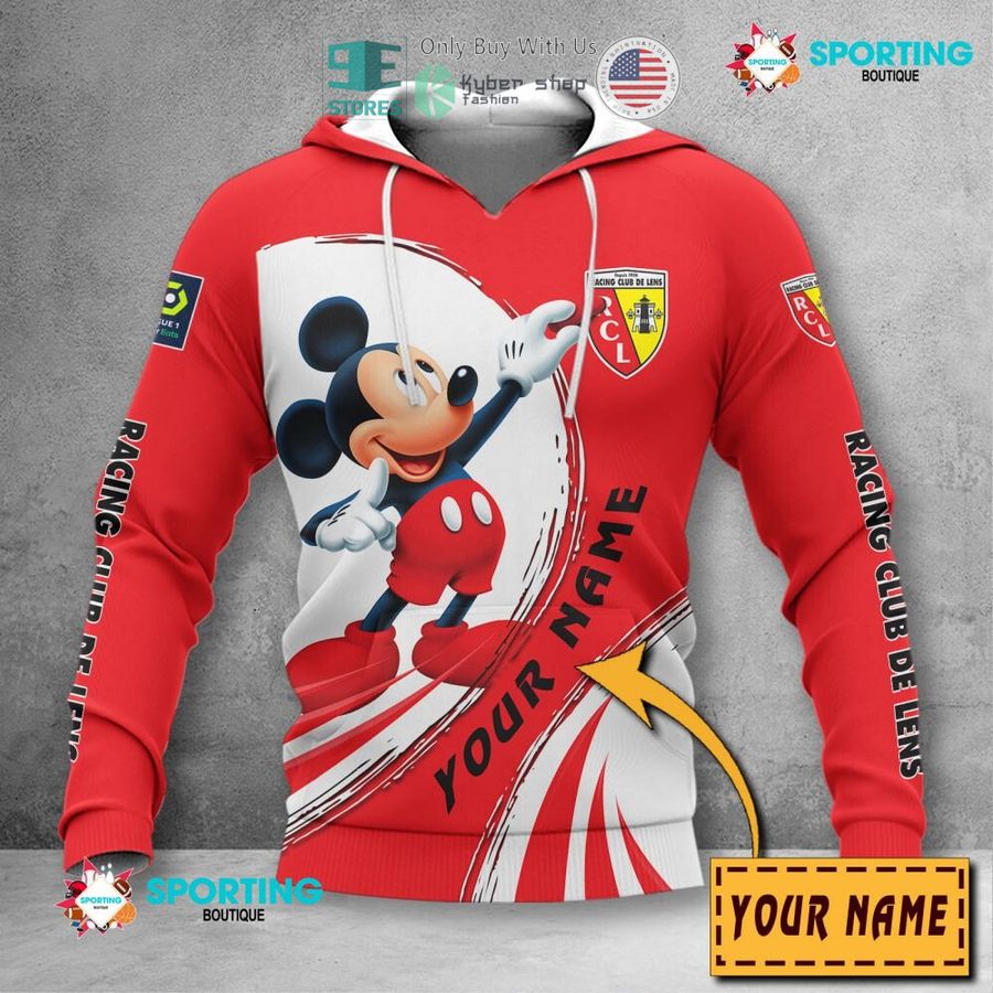 personalized mickey mouse racing club de lens 3d shirt hoodie 2 32468