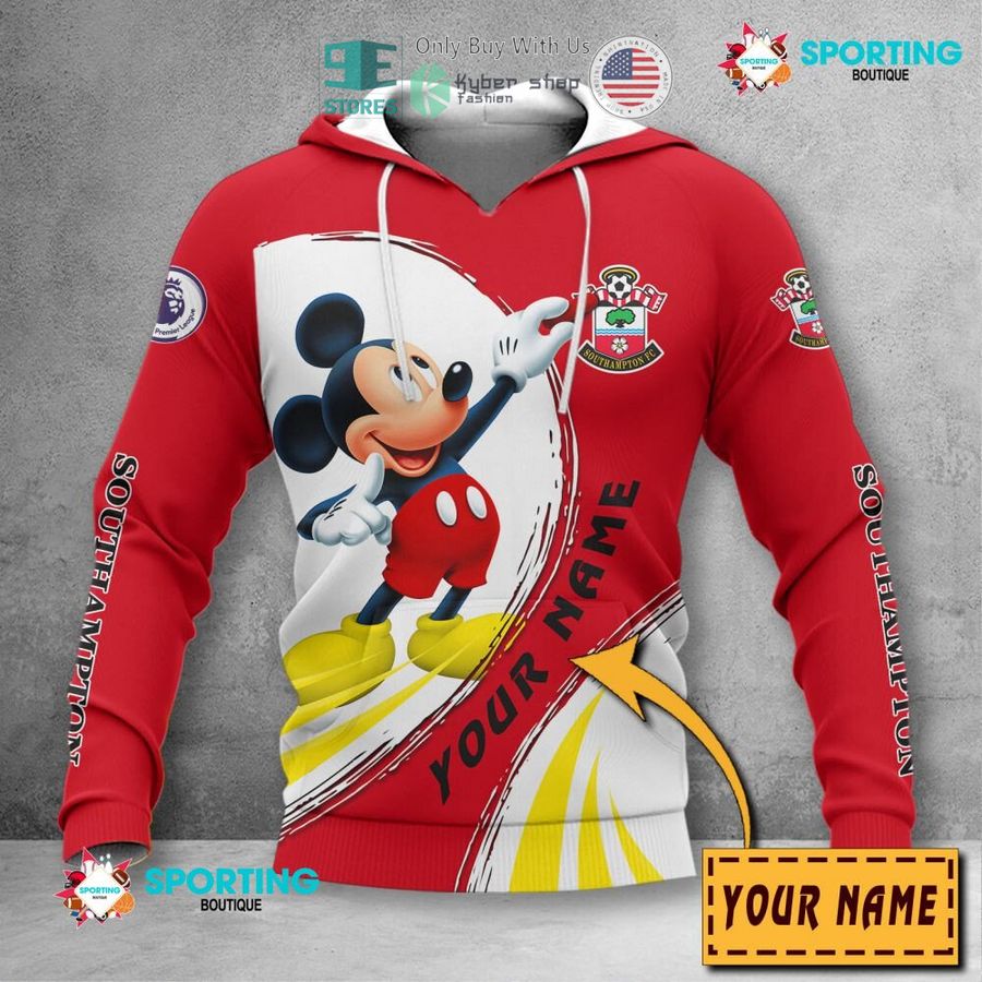personalized mickey mouse southampton fc 3d shirt hoodie 2 61856