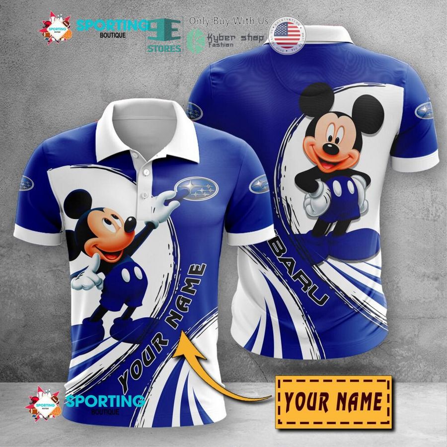 personalized mickey mouse subaru 3d shirt hoodie 1 55315