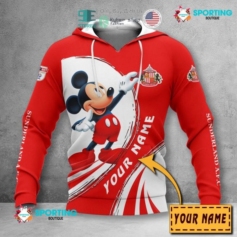 personalized mickey mouse sunderland a f c 3d shirt hoodie 2 23603